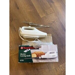 Toastmaster Electric Carving Knife Model 6110 White Tested Clean